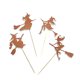 thumbnail image 3 of 12 piezas de forma de bruja Cake Toppers de Halloween bruja escoba Magdalena Selecciones Toppers decoración del partido (color mezclado, como se muestra), 3 of 7