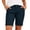 #06 Navy 【Mix, Match & Rotate: Stock Up on Daily Colors】, variant on Women's Stretch Twill Bermuda Shorts with Pockets, Elastic Waist Casual Hiking Walking Athletic Shorts, 100% Polyester, Womens | VerBelle,Khaki L