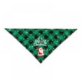 thumbnail image 1 of Noël Coton Chien Bandana Bavoirs Réglables Vert/rouge, 1 of 6