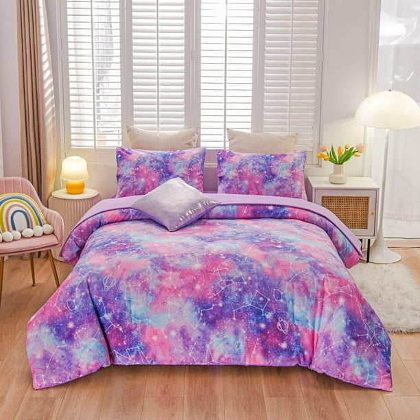 NTBED Tie Dye Constellation Ombre Comforter Set Twin Size Gradient