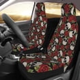 thumbnail image 2 of Yiaed Red Rose Skull Print Car Seat Covers,Universal Auto Seats Protector Fits for Car,SUV Sedan,Truck,Automotive Seat Covers & Accessories(Two packs), 2 of 7