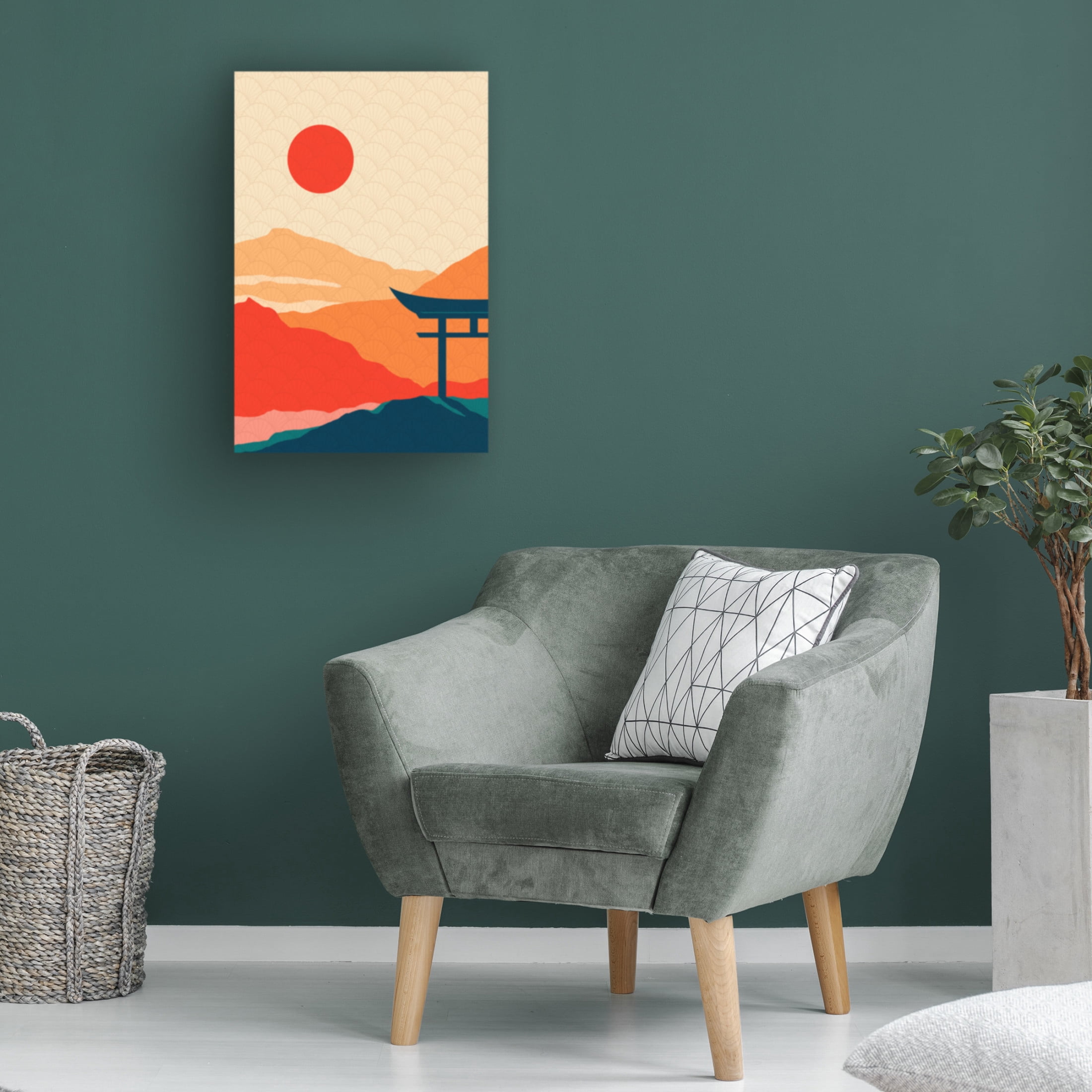 Trademark Fine Art Fadil Roze  Sunset Delight Canvas Wall Art