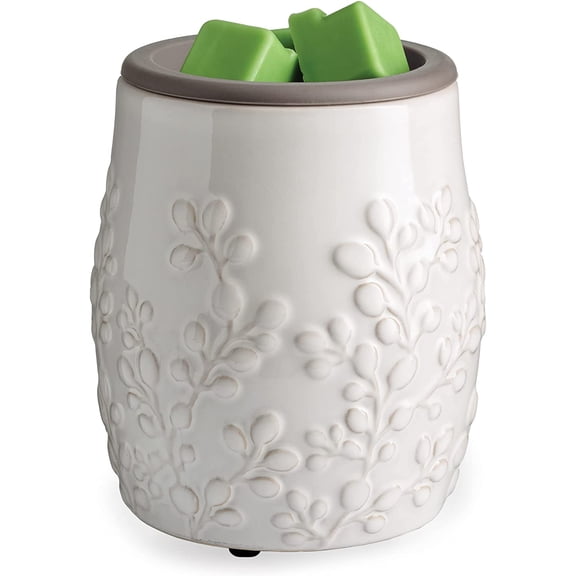 ETC. Wax Melt Fragrance Warmer for Scented Wax Melts, Cubes, Tarts with Silicone Dish Top|White Willow Farmhouse