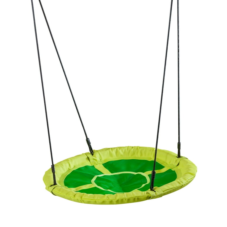 Creative Cedar Designs Kids Saucer Swing- Green - Walmart.com