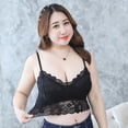 thumbnail image 1 of Chaleco de encaje con tirantes envolventes para el pecho, top de tubo antiexposición con almohadillas para el pecho para mujer, ropa interior de talla grande con envoltura extra gruesa para el pecho, 1 of 4