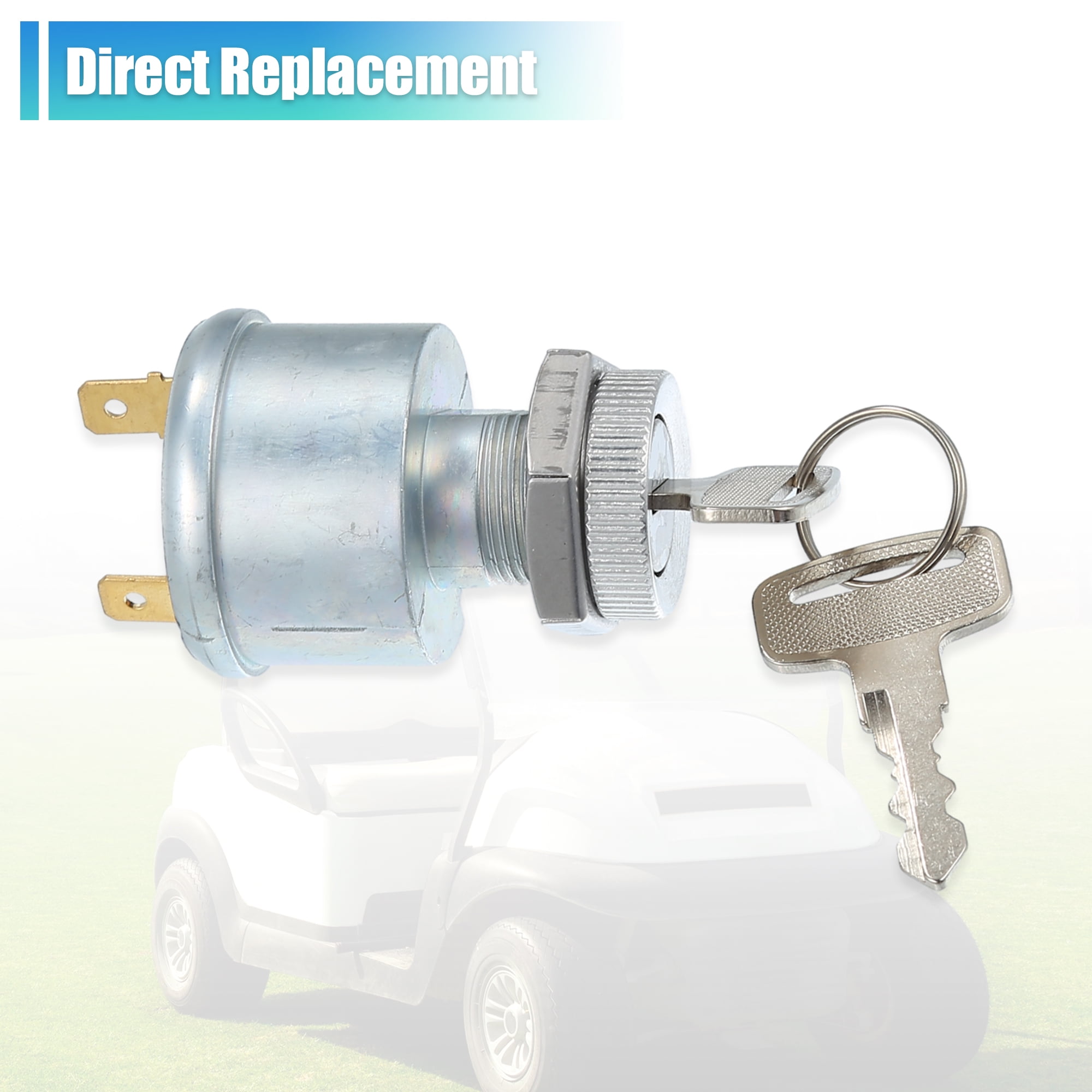 Unique Bargains Car Ignition Switch Alloy Lock Cylinder for EZGO Golf Cart 1981-Up