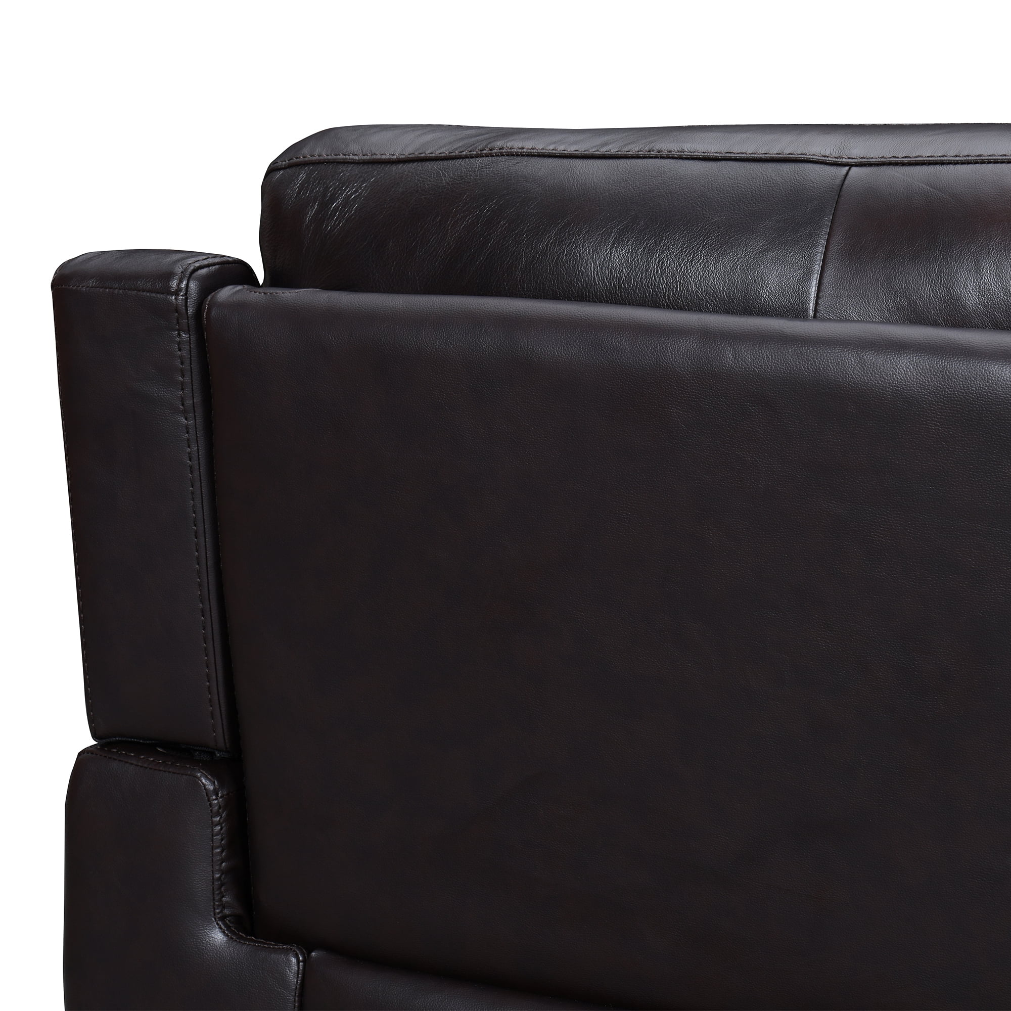 Lizette Brown Leather Power Recliner with USB