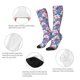 thumbnail image 3 of Fotbe Skull Calcetas Divertidas Estampadas para Hombre y Mujer, Calcetas de Algodón hasta la Rodilla para Caminar, Correr, Enfermería y Embarazo, 3 of 6