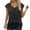 Black, variant on RMGVDSD Womens T-Shirts Womens Lace Tops Pleated Short Sleeve Shirts Summer Business Casual Dressy Blouses Leisure Tshirts