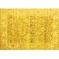 thumbnail image 1 of Ahgly Company Indoor Rectangle Persian Yellow Traditional Area Rugs, 2' x 5', 1 of 4