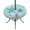 Turquoise Red, variant on Round Outdoor Tablecloth with Umbrella Hole and Zipper, Coastal Starfish Blue Tablecloth with Elastic Waterproof, Summer Beach Nautical Coral Patio Table Covers for 36" - 44" Picnic Pool Tables