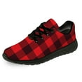 thumbnail image 4 of Uminder Womens Running Shoes Plaid Sneakers Black Shoes Size 9, 4 of 5