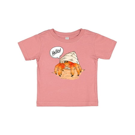 

Inktastic Summer Hello Cute Hermit Crab Gift Baby Boy or Baby Girl T-Shirt