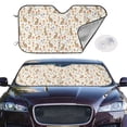 thumbnail image 3 of Lsque Happy Easter Car Windshield Sun Shade | Accordion Folding Style Auto Shade for Car Truck SUV Van | Blocks UV Rays Sun Visor Protector | Medium, 3 of 7