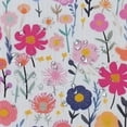 thumbnail image 5 of Creowell Flowers Modern 100% Polyester Waterproof Shower Curtain for Country Cottage & Farmhouse Bathroom Decor with Hooks 60x72, 5 of 7