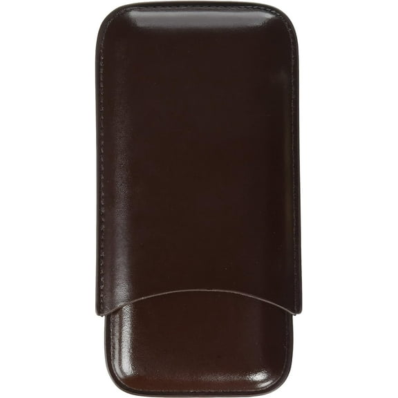 Big Easy 3-Finger Brown Cigar Case