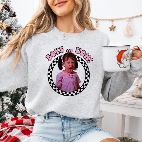 Boys Ugh Sweatshirt, Valentine's Day Sweater, Single Season Hoodie, Galentine's Day Sweater, Single Hoodie, Retro Valentines Girls All Size S-5Xl