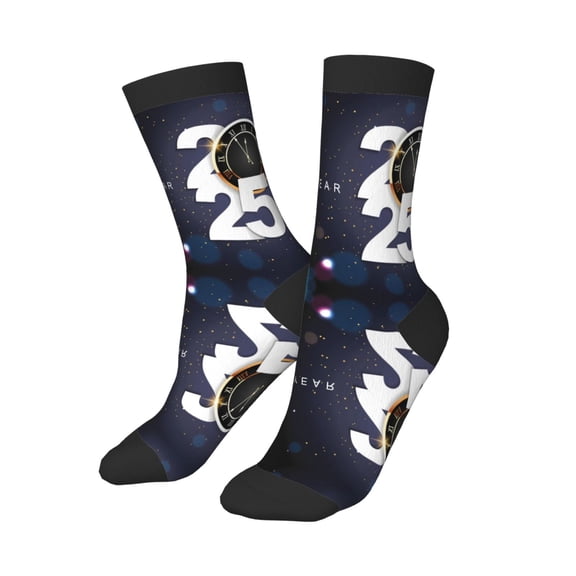 Kids Girls Boys Socks - 2025 Happy New Year k Comfort Breathable Crew Socks for Boys Girls Kids, Soft Athletic Running Socks for Boys Socks 6-10 Years Old