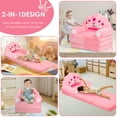 thumbnail image 6 of Dznils Toddler Sofa Chair, 2-in-1 Soft Foam Flip Open Kids Couch Lounger Comfy, Ages 1+, Pink Princess, 6 of 11