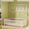 thumbnail image 4 of VWRXBZ Wire Shelf, 9.4x5.5x12.4 Inch Jewelry Rack Organizer Desktop Trinket Display Rack Desktop Shelf Hangable Shelf Iron Shelf Organizer, 4 of 6