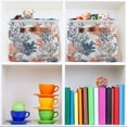 thumbnail image 6 of Yayeee Canvas Storage Basket with Handles for Shelves Fabric Bins Closet Organizer, White Sea Plants, 6 of 8