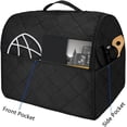 thumbnail image 3 of Zhuge 1 piece household solid color bread maker blender breakfast machine dust cover waterproof dust bag 36 * 23 * 36cm (black), 3 of 3