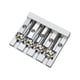 thumbnail image 3 of Puente de bajo de 4 cuerdas para guitarras eléctricas, monturas de repuesto para cuerdas de bajo Plata, 3 of 9