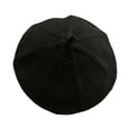 thumbnail image 4 of Women's Knitted Beret, Solid Color French Style Painter Hat, Fashion Winter Beanie for Casual Daily Wear, All-match Sweet Artistic Hat-Black, 4 of 4