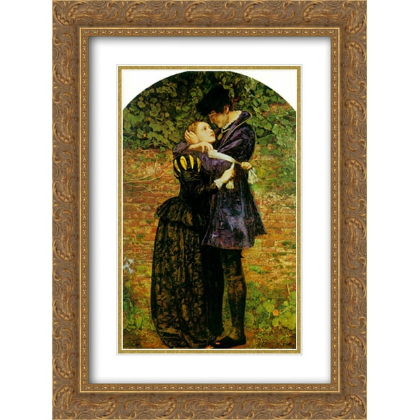 John Everett Millais 2x Matted 18x24 Gold Ornate Framed