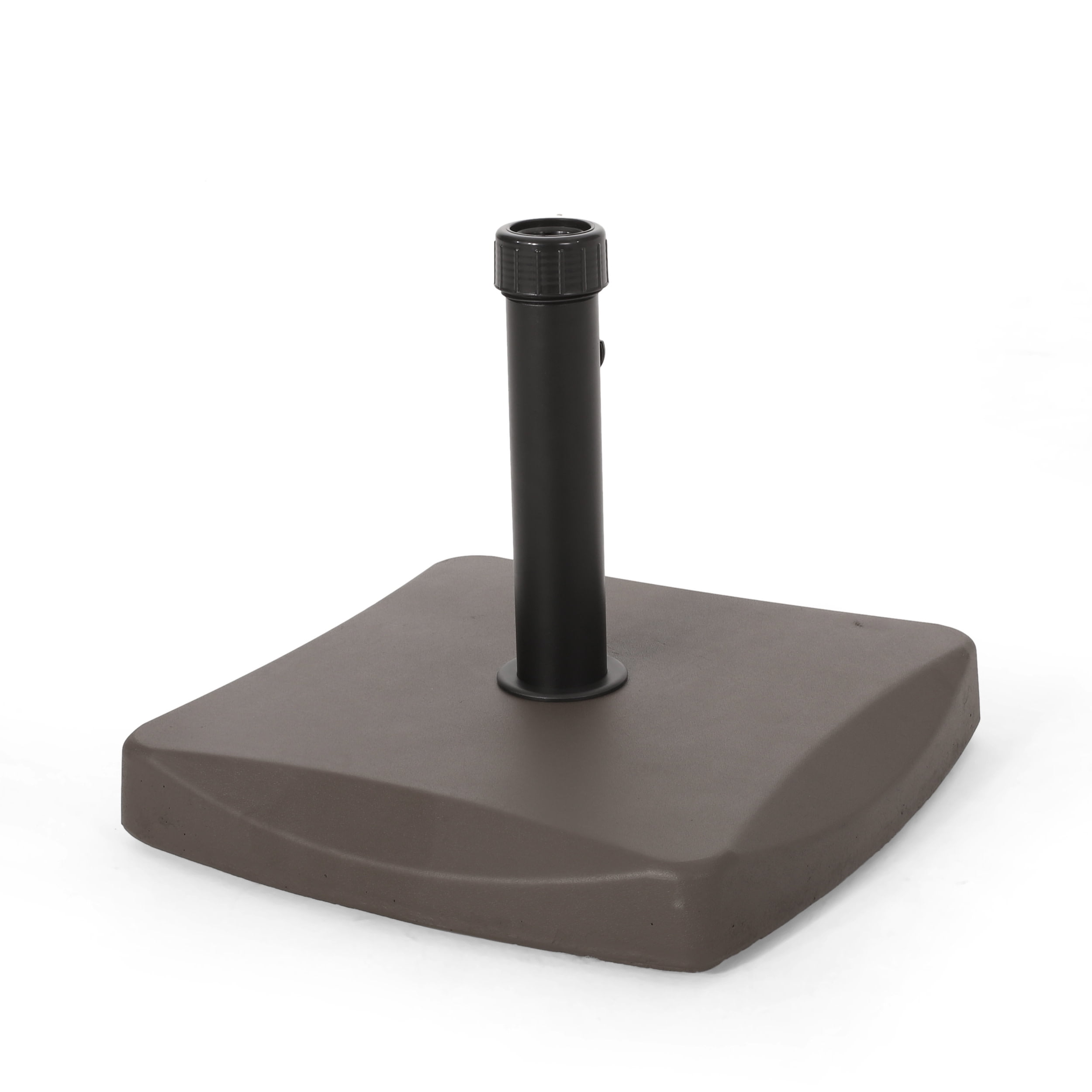 GDF Studio McVay Outdoor 55lb Concrete Square Umbrella Base, Brown