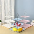 thumbnail image 4 of Kaireo Three-Tier Cake Stand, Three-Tier Fruit Plate, Afternoon Tea Tray H,Cake Stand Fruit Dried Stand Dessert Stand Dessert Fruit Stand Set Plastic Housekeeping & Organizers, 4 of 5