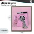 thumbnail image 4 of Stupell Industries Eclectic Disco Laundry Machine over Pink Brown Floating Frame Canvas Art, 17 x 21, by LISH Creative, 4 of 8