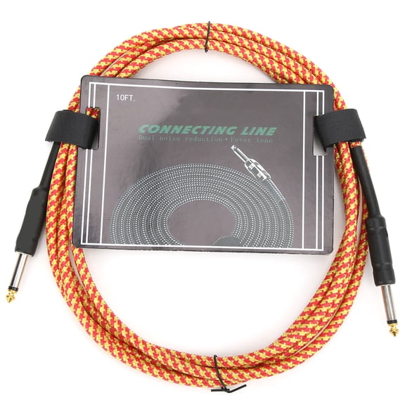 Cable de guitarra Jadeshay niquelado con escudo trenzado