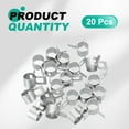 thumbnail image 3 of Uxcell 20pcs Spring Band Type Hose Clamps 7mm Fuel Line Hose Spring Clip Silicone Vacuum Hose Pipe Clamp Low Pressure Tube Clip Fastener, Silver, 3 of 7