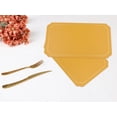 thumbnail image 6 of Unique Bargains Placemats Leather Placemats for Kitchen Dining Table Red Yellow 18x12in, 6 of 7