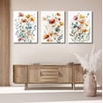 thumbnail image 3 of Watercolor Flowers Bathroom Canvas Wall Art, Colorful Wildflower Wall Decor Poster Prints Botanical Artwork for Living Room Bedroom Bathroom Farmhouse Decor, 3 of 6