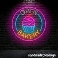 thumbnail image 3 of Handmadetneonsign Open Bakery Neon Sign, Pastry Shop Led Light, Cupcake Bakery Wall Decor, Bakery Art 72631, 3 of 5