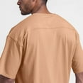 thumbnail image 5 of EWASWON Men's Short Sleeve Crew Neck T-Shirts - Cotton Casual Relaxed Fit Summer Basic Tees,Khaki,Size 2XL, 5 of 6
