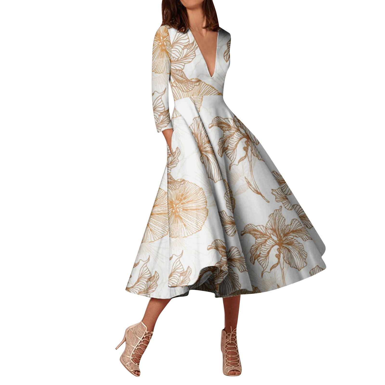 fvwitlyh Wedding Guest Dresses for Women Women's Sleeveless Dress with ...