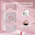 thumbnail image 7 of OPALESQUE 2 in 1 Hair Trimmer with 10 Replacement Blades, Razor Comb, and Sharp Double Edge Cutting Comb (White), 7 of 7