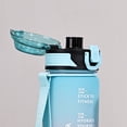 thumbnail image 1 of Botella de agua de 1 litro, botella de agua deportiva mate degradado a prueba de fugas con marcador de tiempo, 1 of 6