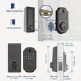 thumbnail image 2 of HLONK Fingerprint Smart Deadbolt Lock with Voice Prompt  Oil Rubbed Bronze - Fingerprint  PIN Code  One-Time Code  2 Mechanical Keys  Auto Lock Enable/Disable  Easy Installation, 2 of 6