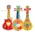 thumbnail image 2 of Dosaele Kids Diy Toys Hand Filled Painting Graffiti Wooden Guitar Instrument | Kid Educational. children handmade diy painting., 2 of 2