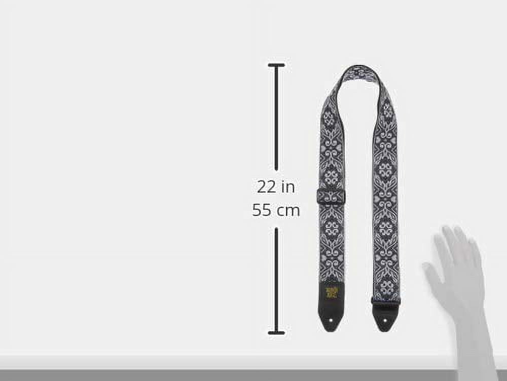 Ernie Ball Tribal Silver Jacquard Guitar Strap