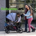 thumbnail image 2 of Joovy Caboose RS Sit & Stand Double Stroller for Children Up to 55 lb. with All-Terrain Wheels, UPF50+ Sun Canopy & Magnetic 5-Point Safety Harnesses, Slate, 2 of 5