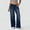 #+002Dark Blue, variant on Hogleaql Wide Leg Jeans for Women Low Waisted Dressy Y2k Stretchy Wide Leg Button Denim Jeans with Pockets Baggy Trousers White M