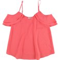 thumbnail image 1 of bar III Blusa de punto drapeado para mujer, rosa, pequeña, 1 of 2