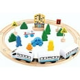 thumbnail image 2 of Educational Wooden Train Track Set with Engine for Interactive Learning and Play, 2 of 9