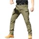 thumbnail image 1 of eoeioa Pantalones cargo de senderismo para hombre con múltiples bolsillos Ripstop Stretch Pantalones de correr impermeables Pantalones holgados sólidos para exteriores, 1 of 4