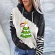 thumbnail image 2 of Sudadera para Mujer Cuello Redondo Sudaderas Moda Estampado Pullover Tops Manga Larga Blusa Con Capucha Odeerbi  ODB-5, 2 of 8